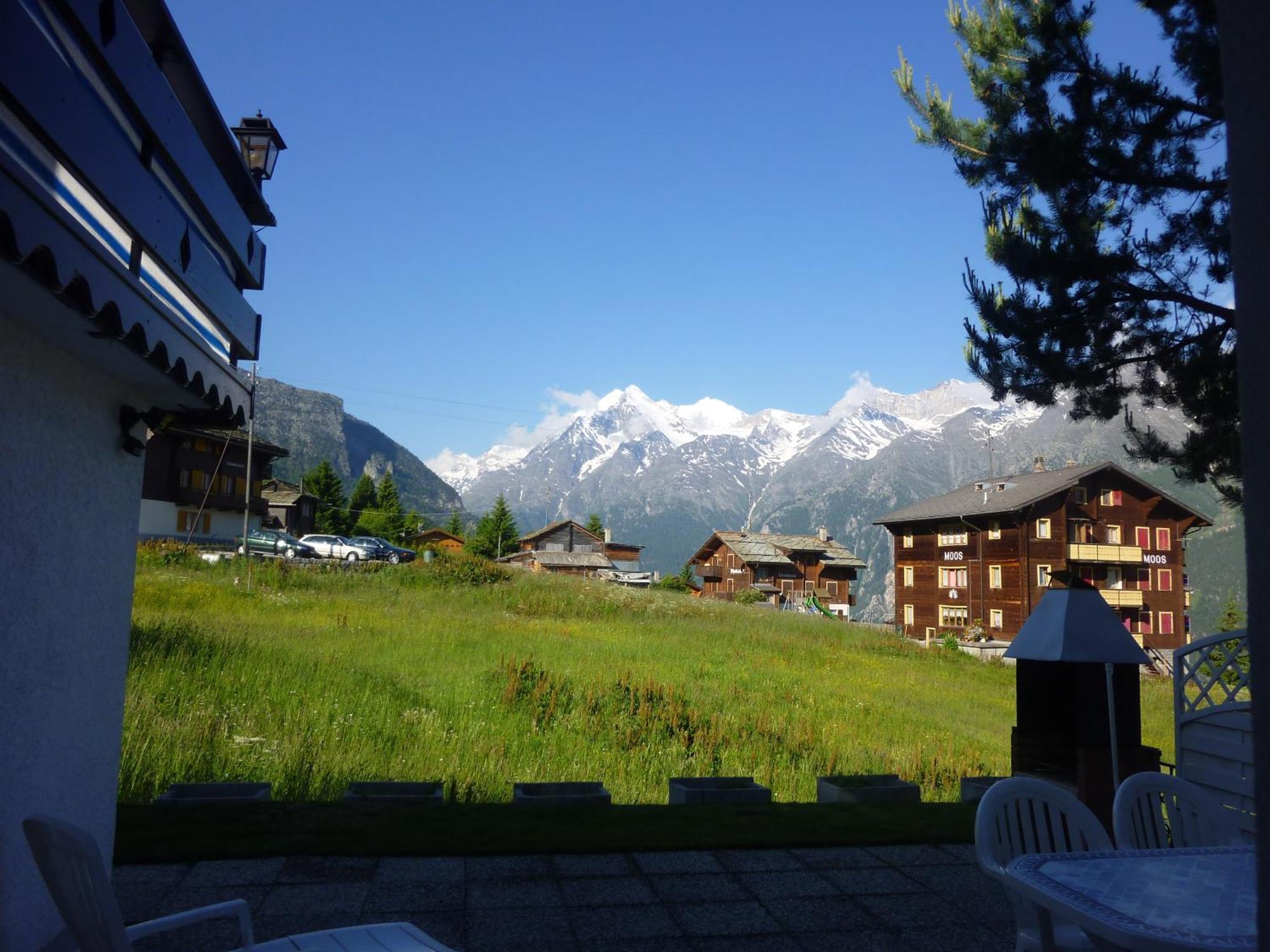 Ferienwohnung Edelweiss Grächen Exterior foto