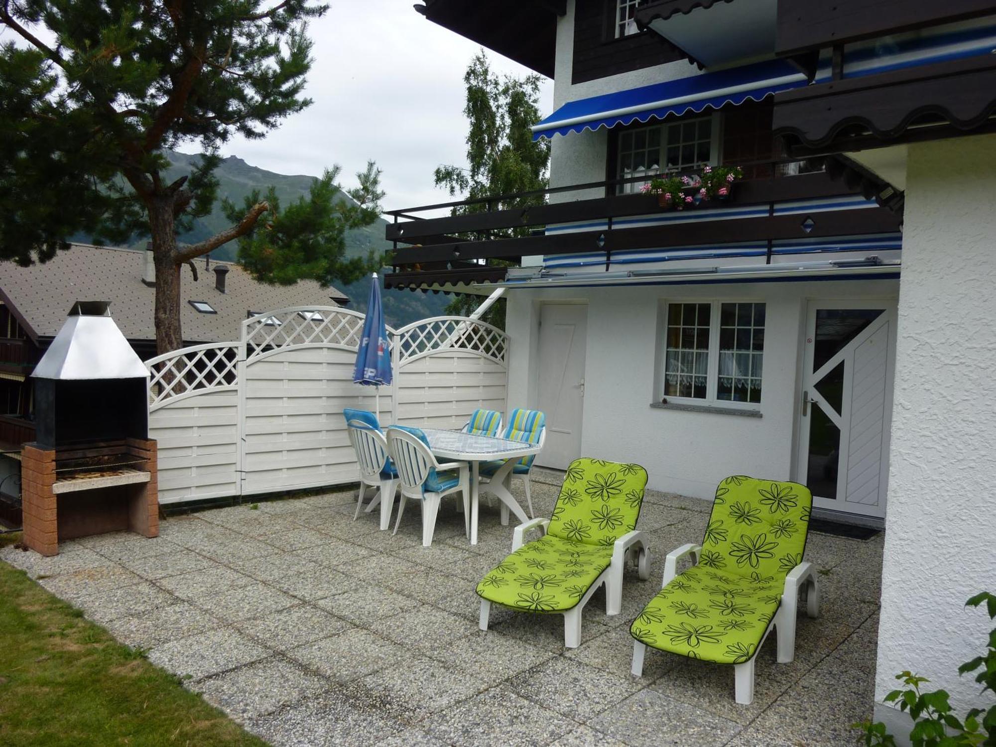 Ferienwohnung Edelweiss Grächen Exterior foto