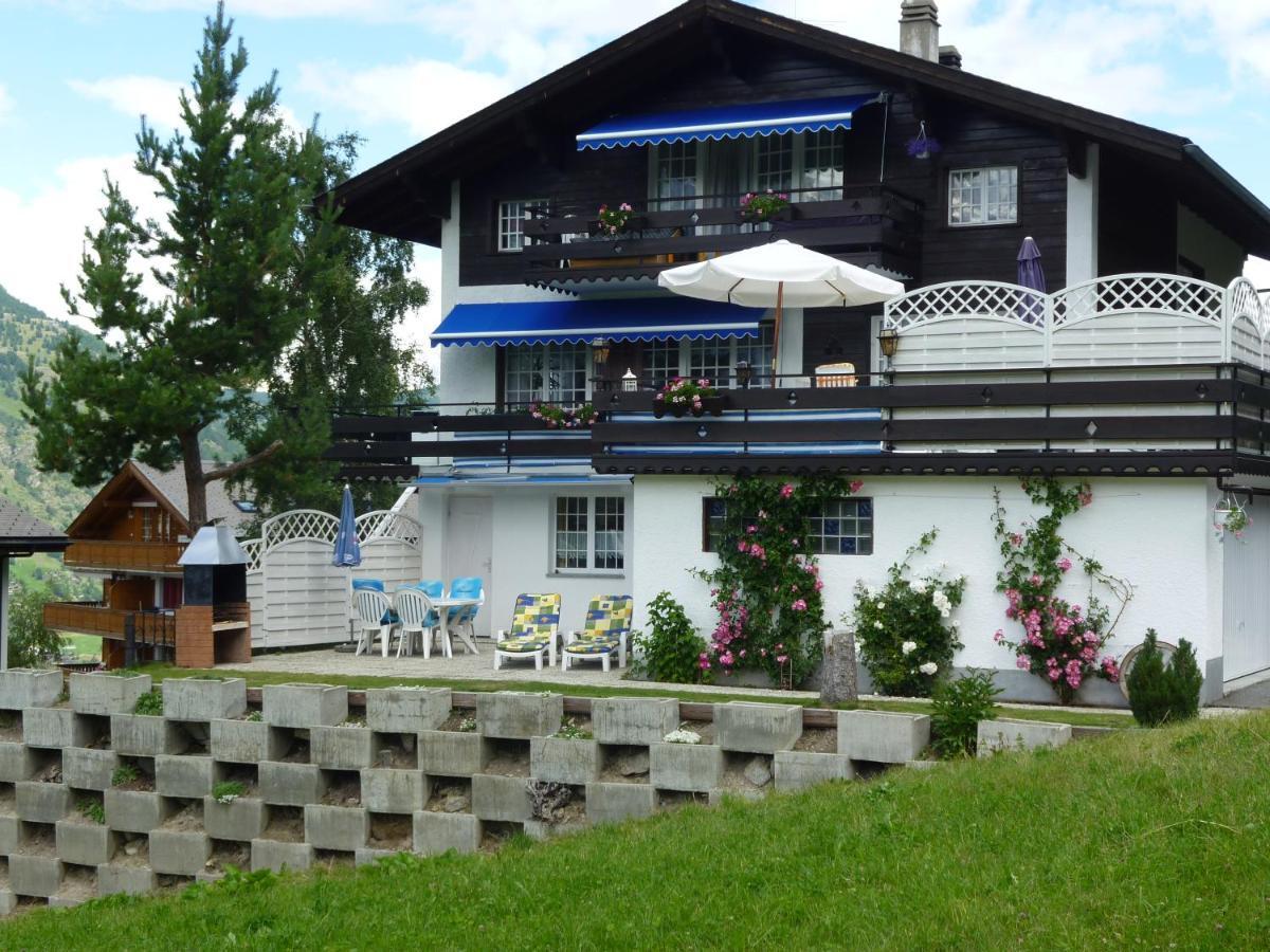 Ferienwohnung Edelweiss Grächen Exterior foto